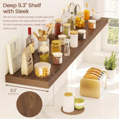 Floating Shelves 9 inch Deep 48”Long Set of 2 (2 Count)