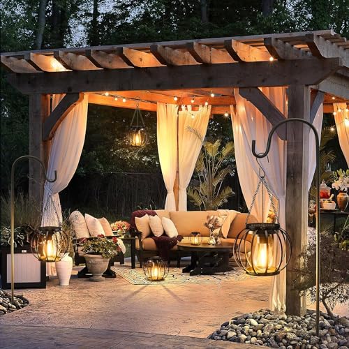 Solar Lanterns Outdoor Waterproof (4 Count)