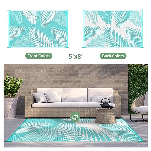 Outdoor Rug Waterproof Plastic Rugs for Patio