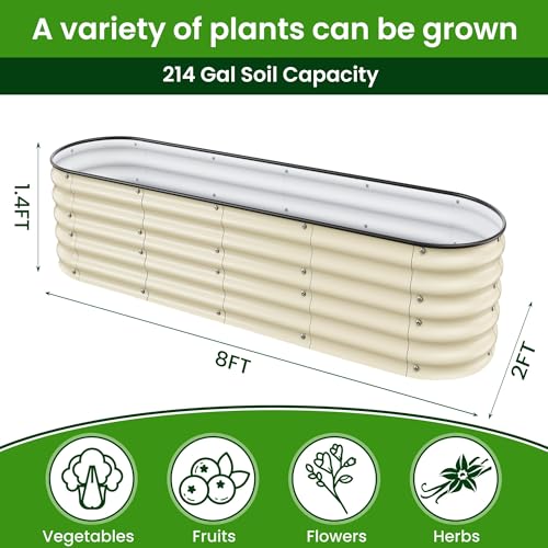 Raised Garden Beds 8 X 2 X 1.4Ft