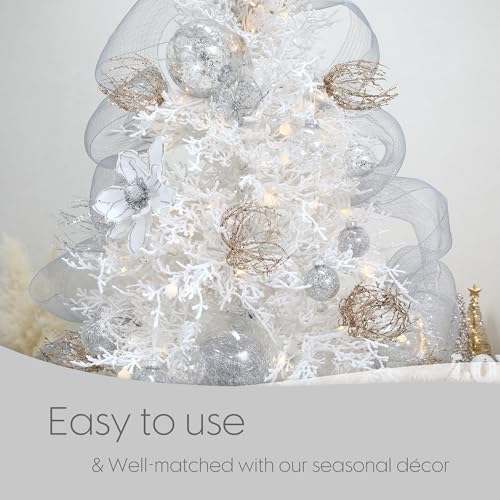 16 Pack Clear Christmas Ball Ornaments with Fillers (16 Count)