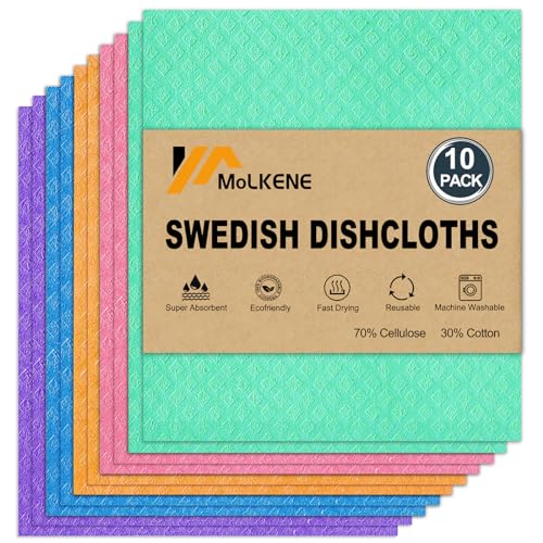 Swedish Dishcloths for Kitchen (10 Count)