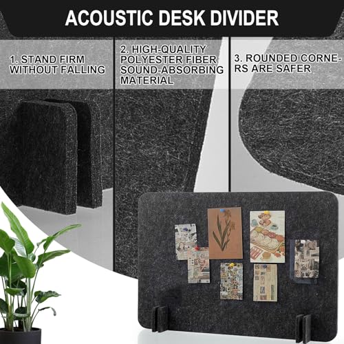 4 Pcs Acoustic Desk Divider