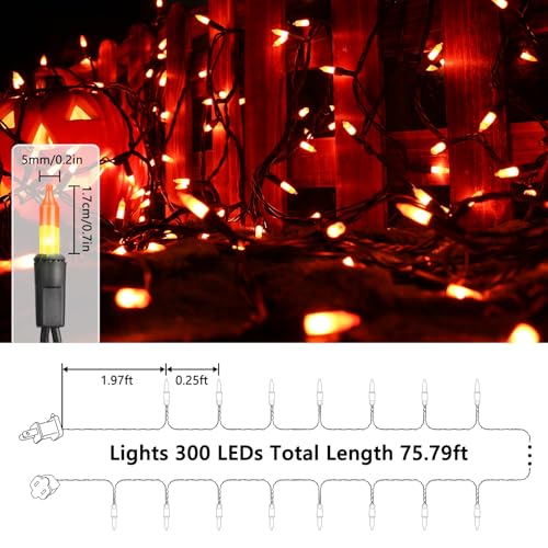Candy Corn Halloween Lights (75 Foot)