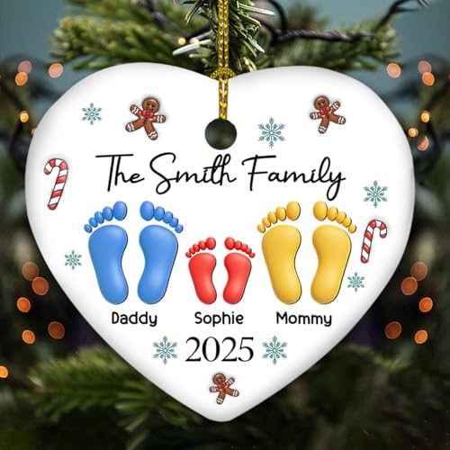 Personalized 3D Effect Ceramic Ornament