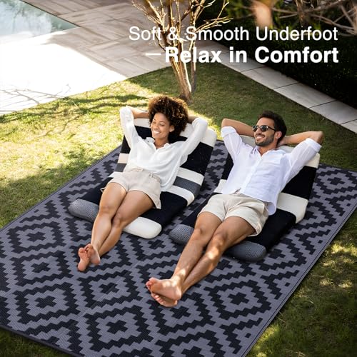 Outdoor Rug 9x18 ft Waterproof Reversible Mat (162 Sq Ft)