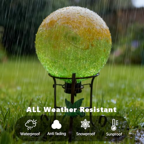 10" Diameter Garden Gazing Balls with Metal Stand