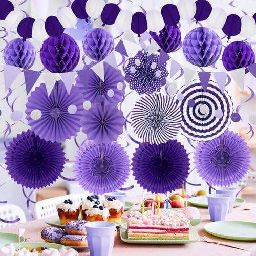 Purple Party Decorations (24 Count)