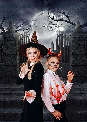 Halloween Backdrop Background Nightmare Before Christmas Backdrop for Photography Zombie Themed Photo Booth Party Decorations 5x7ft