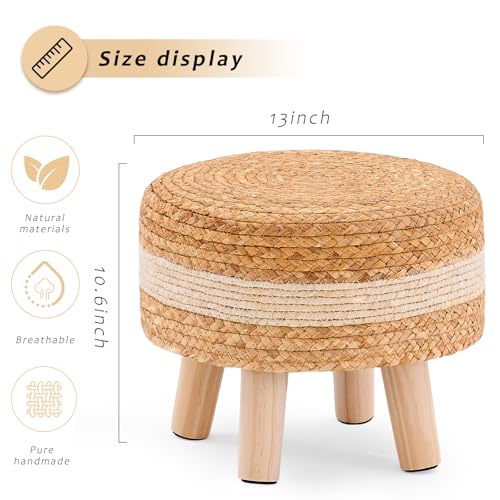 Handwoven Round Ottoman