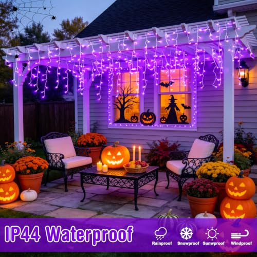 Purple Halloween Lights Outdoor