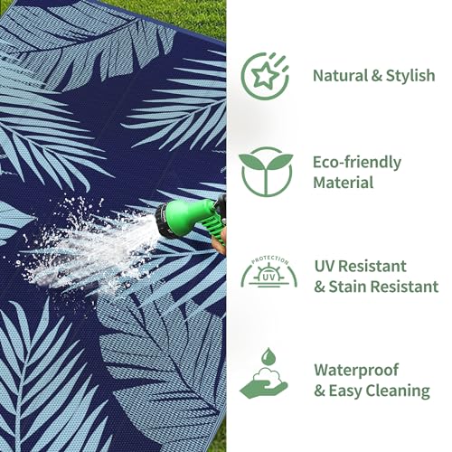 Outdoor Rug Waterproof Plastic Rugs for Patio