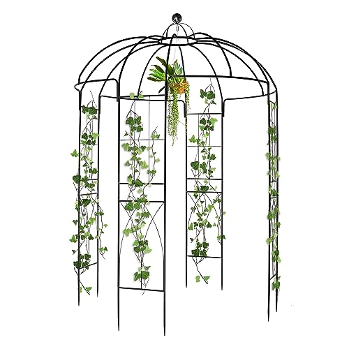 9ftx6.8ft Metal Birdcage Garden Arch Arbor