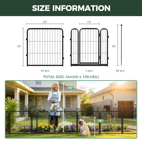 No Dig Garden Fence