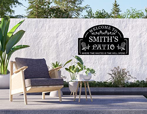 Personalized Metal Patio Sign