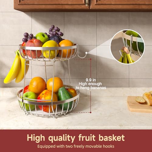 2 Tier Fruit Bowl for Kitchen Counter