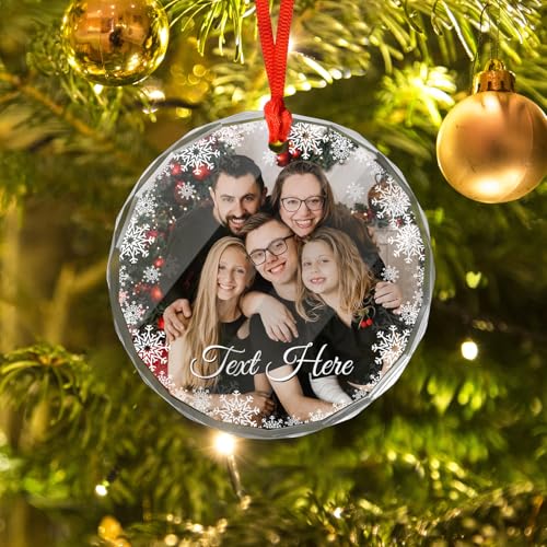 Personalized Photo Crystal Decorative Hanging Ornaments