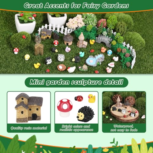 210 Pieces Miniature Fairy Garden Accessories (210 Count)