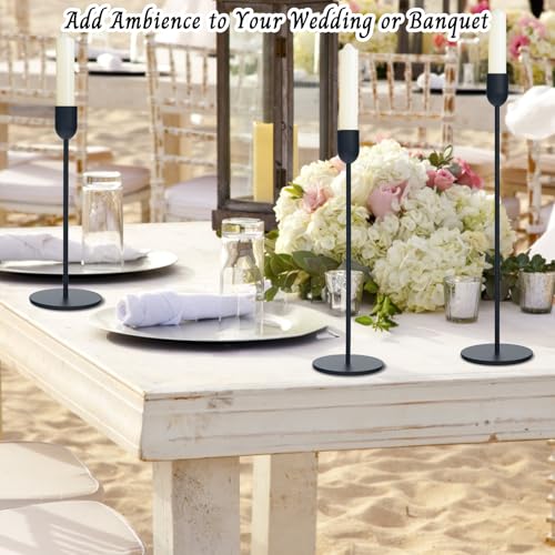 18 Pcs Black Candle Holders Set (18 Count)