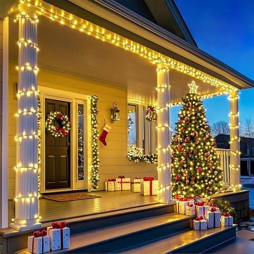 Yellow Christmas Lights Indoor Outdoor (50 Count)