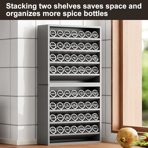 4 Tier Spice Rack Organizer for Cabinet