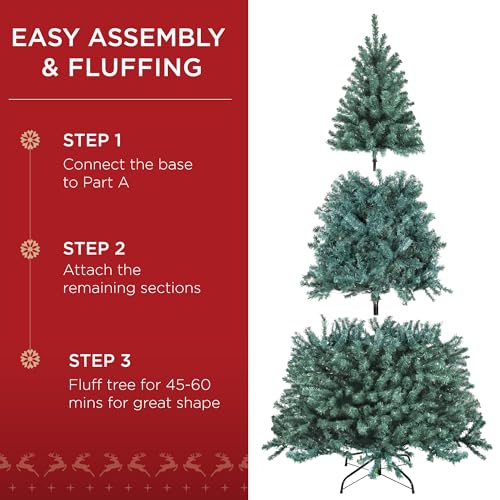 7.5ft Pre Lit Blue Spruce Christmas Tree