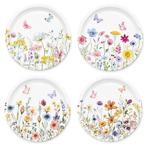 48 Pcs Wildflower Paper Plates (48 Count)