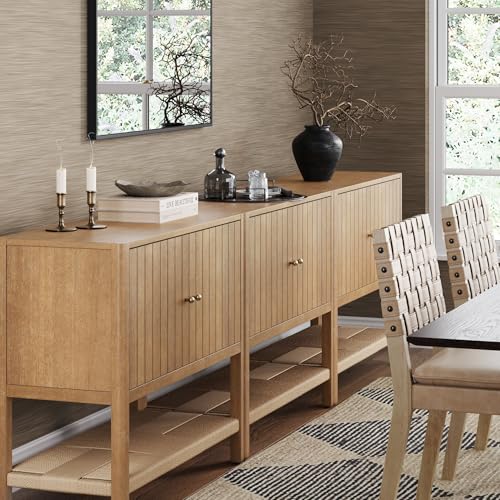 Meads Mid Century Modern Cabinet or TV Stand with Doors (3 Count)