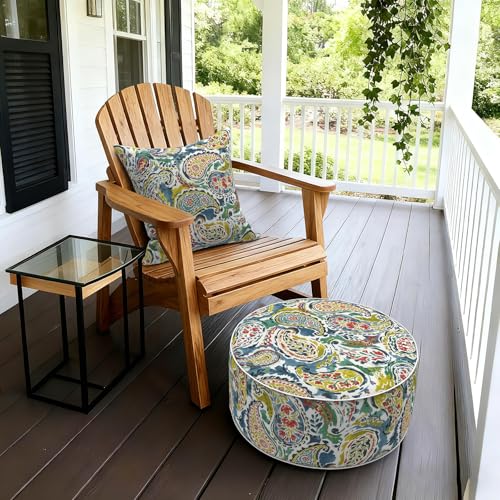 Inflatable Stool Ottoman Footrest with Handle