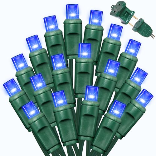 Blue Christmas Lights Outdoor Waterproof (1200 Count)