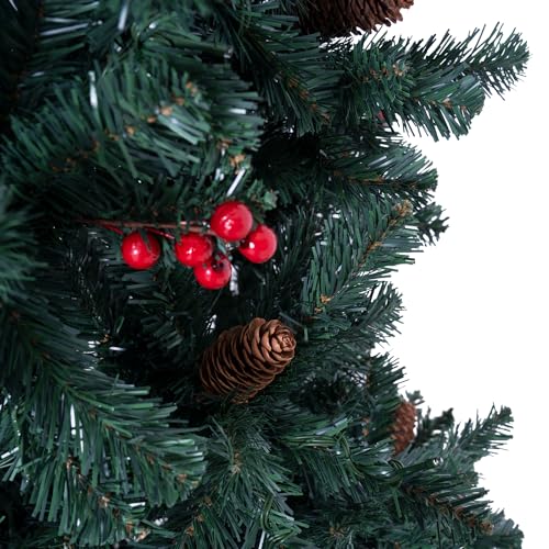9ft Pencil Christmas Tree with Lights