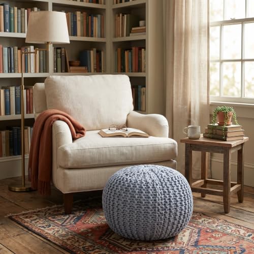 Round Pouf Ottoman Foot Rest