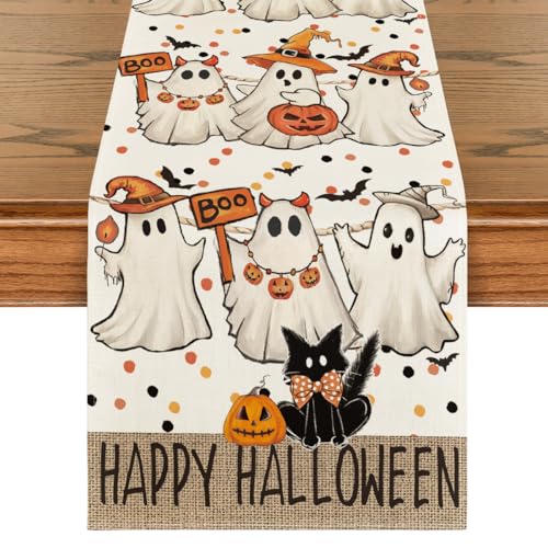 210 GSM Halloween Table Runner Home Party Decor 13x60 Inch (5.42 Sq Ft)