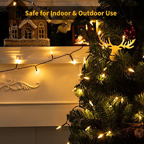 8ft 20LED Battery Operated Christmas String Lights with Timer (4 Count)