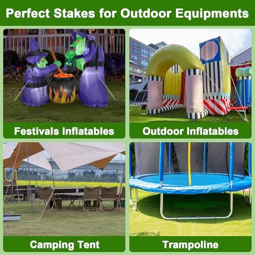 16 Inch Trampoline Stakes Heavy Duty (8 Count)