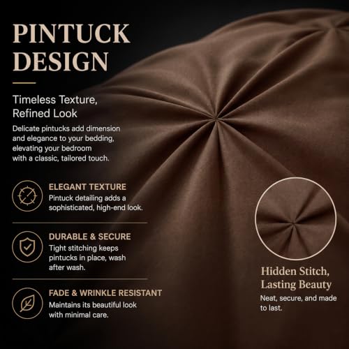 Oversized Queen Comforter Set Brown