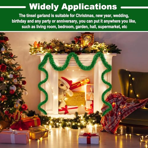 25 Feet Christmas Tinsel Garland