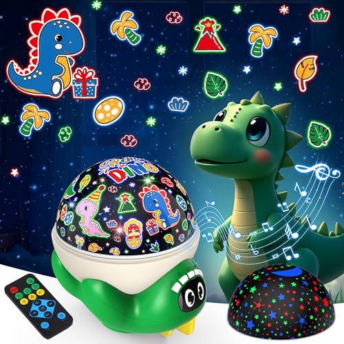 Dinosaur Night Light Projector for Kids Green Dino Toys for Boys