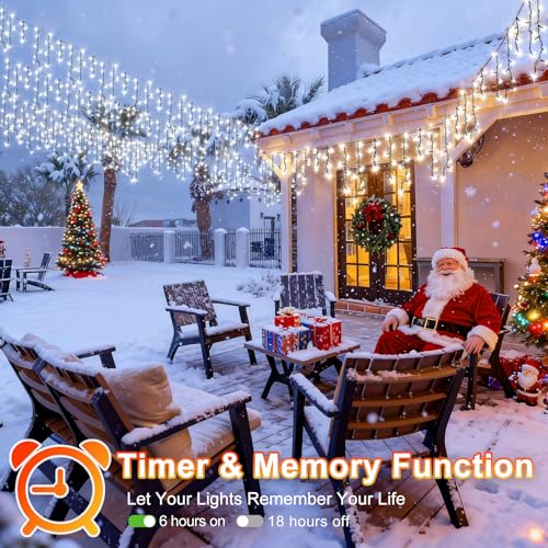 Christmas Lights Outside Decor 33FT 400 LED Indoor Light Connectable