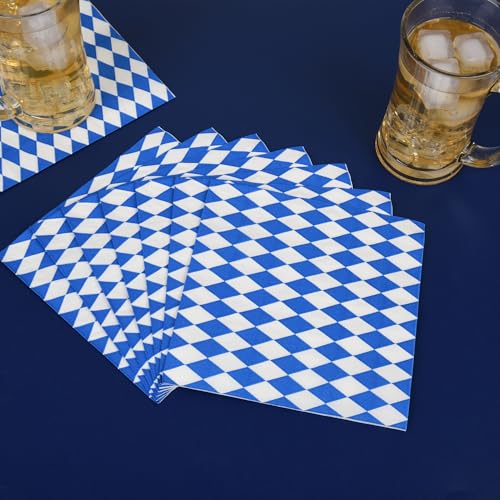 150Pcs Oktoberfest Paper Plates & Napkins (150 Count)