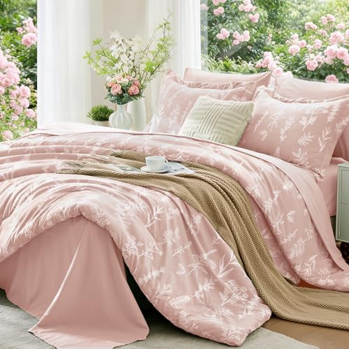 Cameo Pink Bed in a Bag Queen 7 Pieces
