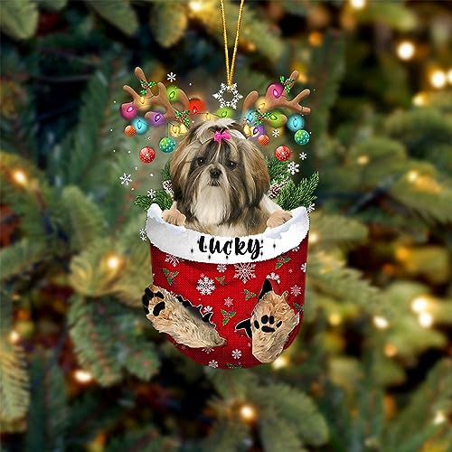 Shih Tzu 1 Dog Christmas Ornament