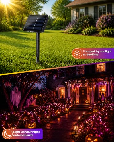 Solar Halloween String Lights Outdoor (2 Count)