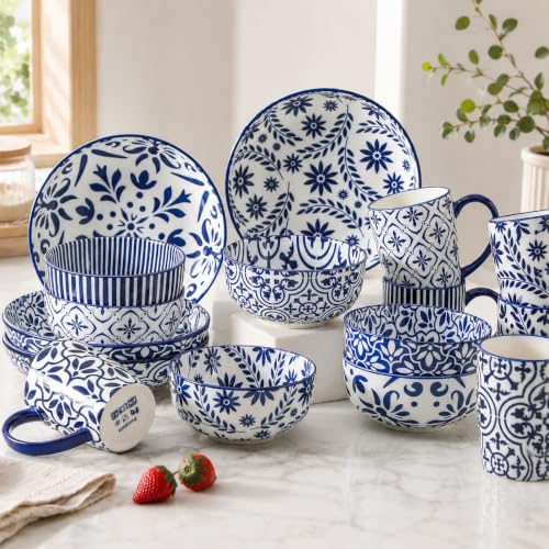 Ceramic Cereal Bowls Set of 6 (4 Count)