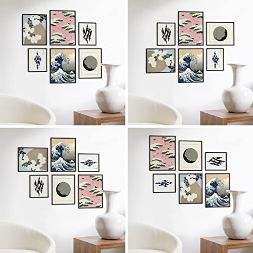 Black Frames for Gallery Wall (6 Count)