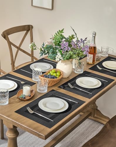 Black Frame Placemats Set of 24 (24 Count)