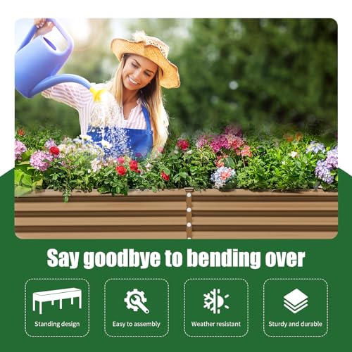Galvanized Raised Garden Bed with Legs
