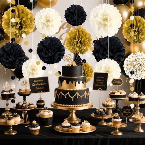 Black and Gold Party Decor