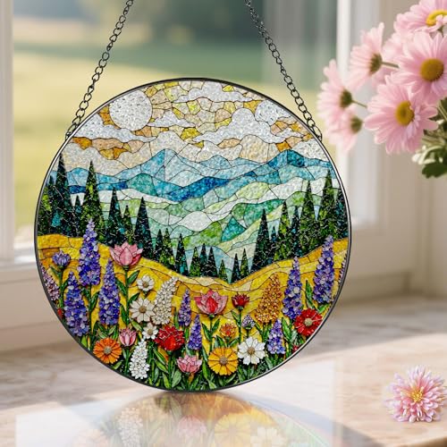 8 Inch Stained Glass Ornament