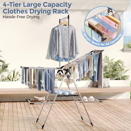 Large Capacity Clothes Drying Rack